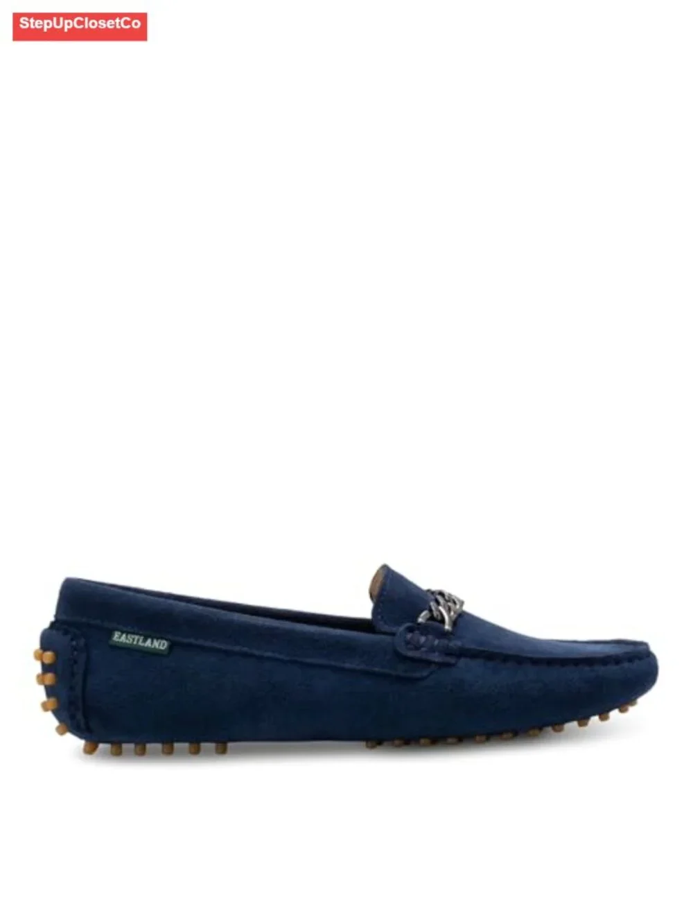 Women's Loafers & Slip-Ons - Moc Toe Leather Driving Shoes